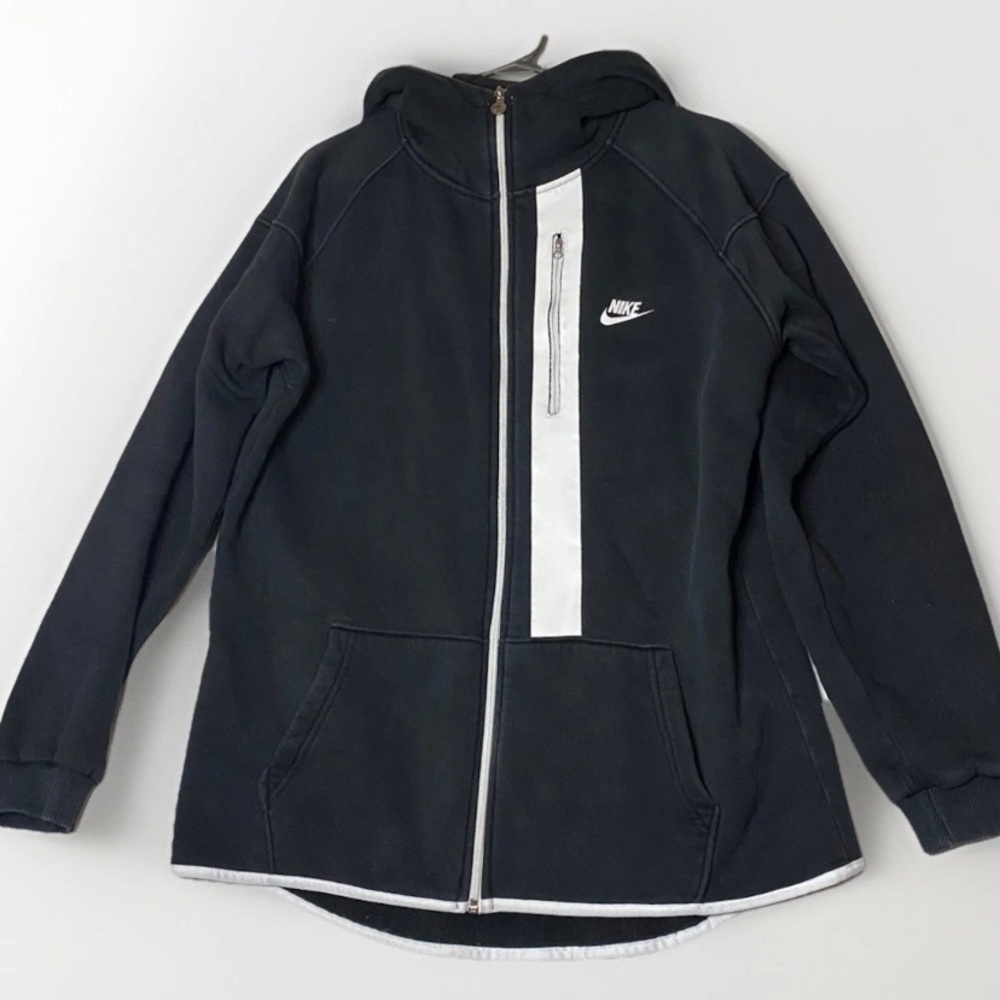 Nike Lab White Label Full Zip Up Black‎ Hoodie Men’s Size XL Made In Italy